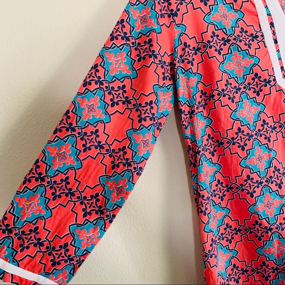 Tracy Negoshian Greek Key Print Tunic Top - Picture 2 of 5